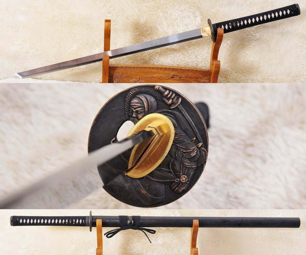 Hand Forged Tang Dao 1060 High Carbon Steel Straight Blade Ninja