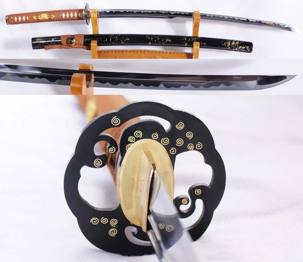 刀⚔️ Hand Forged Folded Steel Blade Fully Functional 47 Ronin Tengu Katana