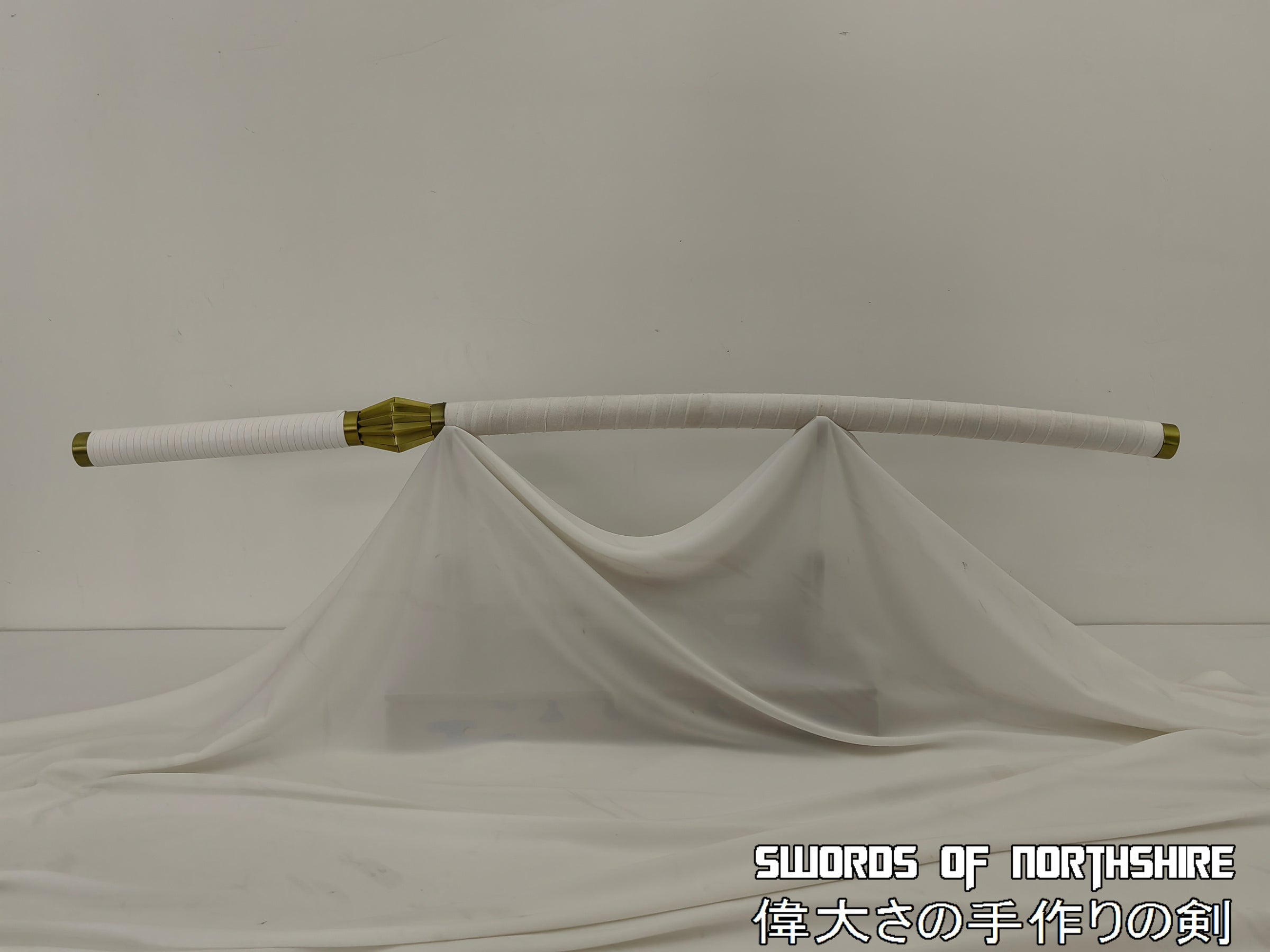 Nozarashi sword from Bleach on display stand