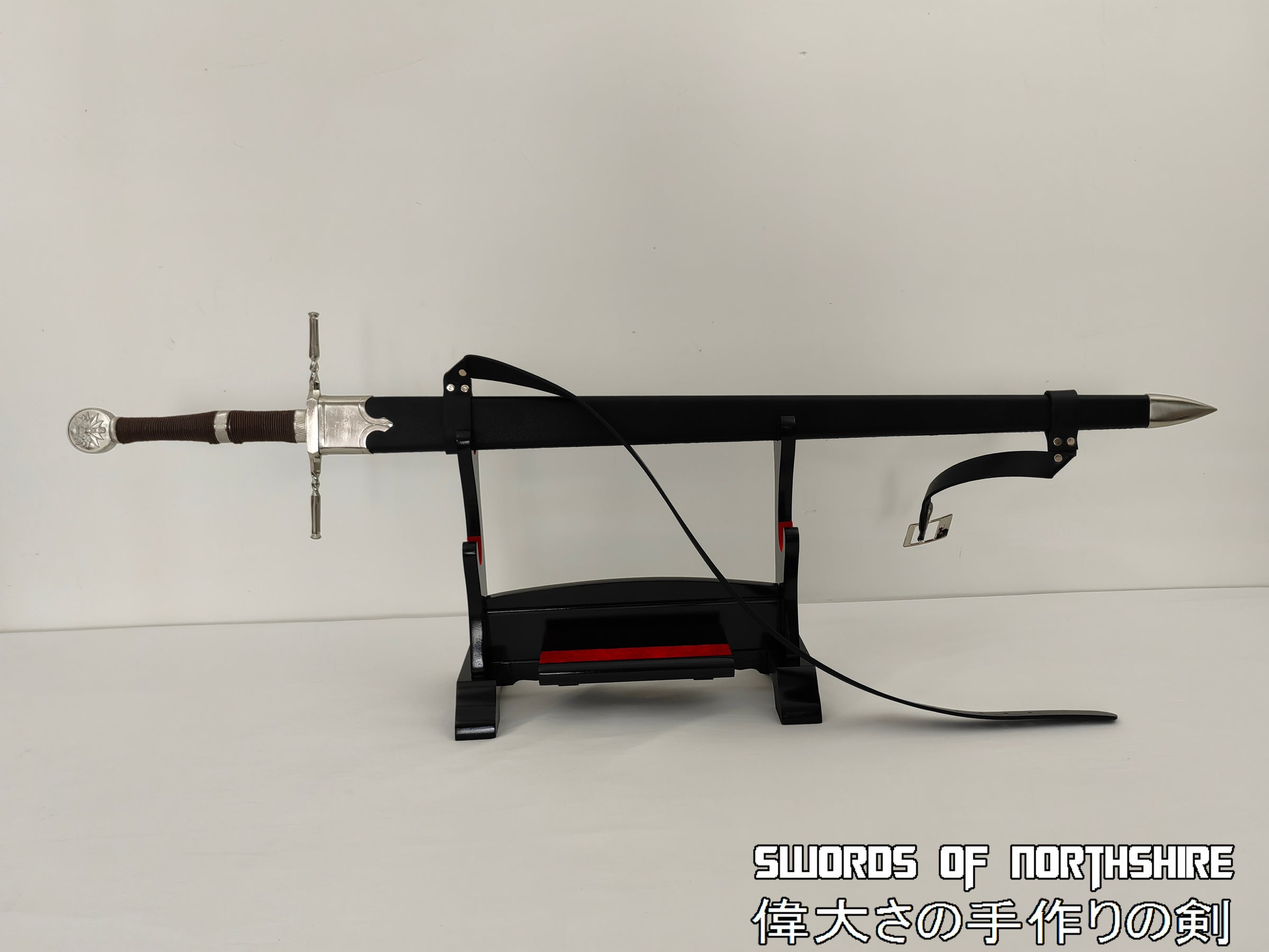 Geralt of Rivia's steel sword in its sheath