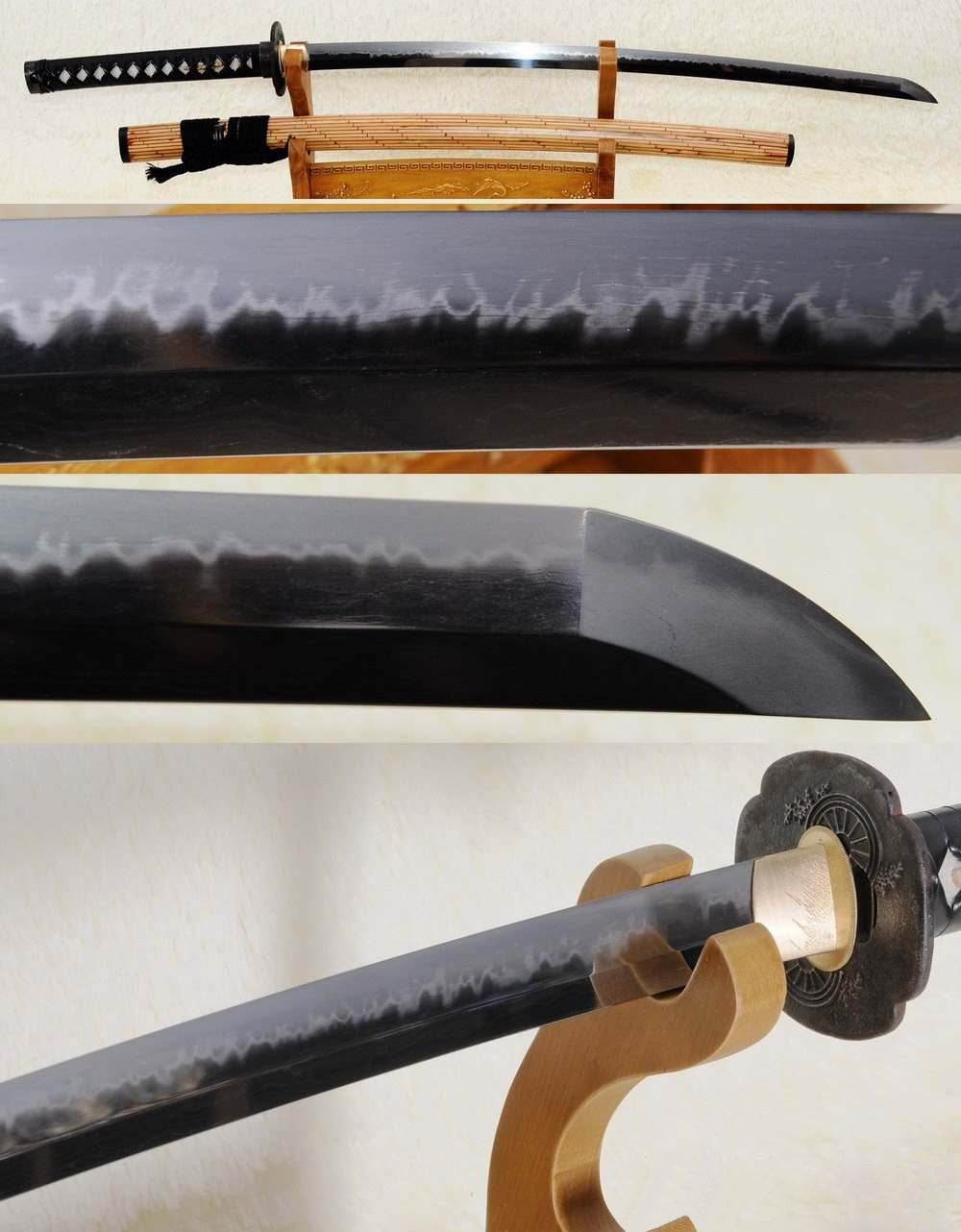 Hand Forged High Quality Chinese Tamahagane Clay Tempered Samurai Katana Sword