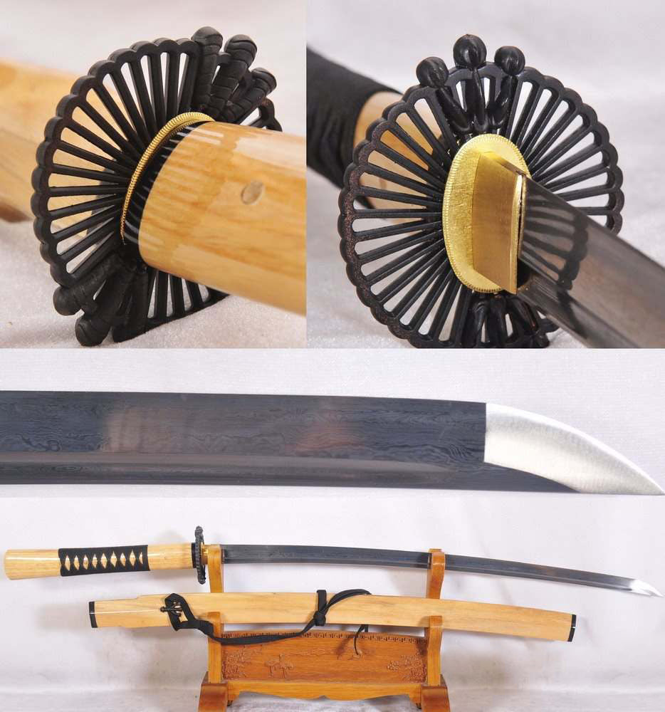 刀⚔️ Hand Forged Folded Steel Blade Fully Functional 47 Ronin Tengu Katana