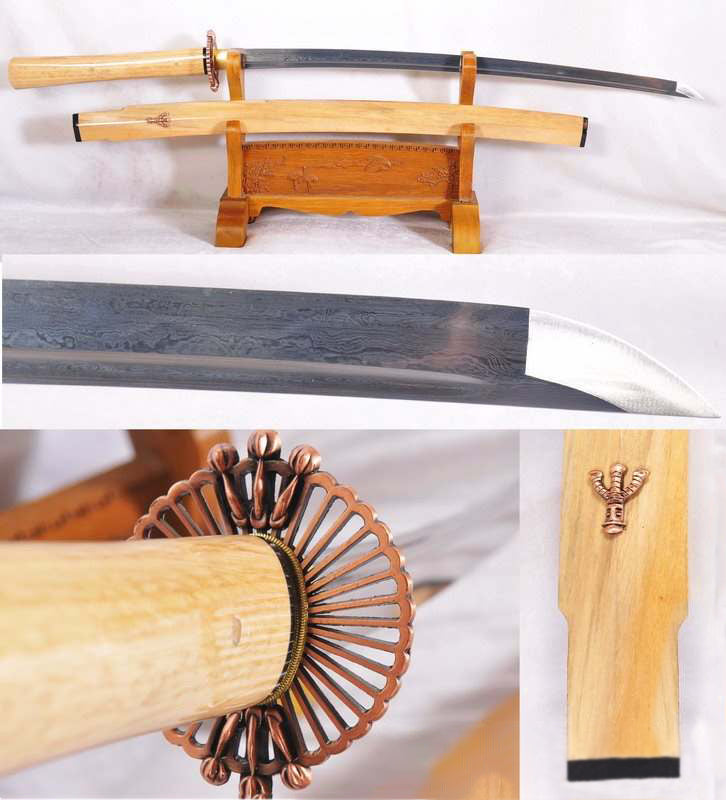 Hand Forged Folded Steel Blade Practical 47 Ronin Tengu Katana