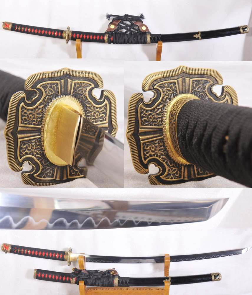 Hand Forged Clay Tempered 1095 High Carbon Steel Japanese Samurai