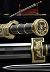 Ruyi Han Dynasty Jian Hand Forged Folded Steel Blade Chinese Martial Arts Tai Chi Sword