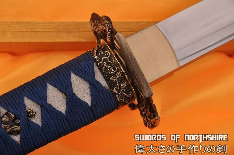 Hand Forged 1060 High Carbon Skyrim Blades Sword Dragon & Snake Martial Arts Iaito Katana