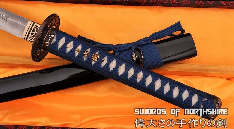 Hand Forged Folded Damascus Steel Blade Cherry Blossom Carving Samurai Katana Sword