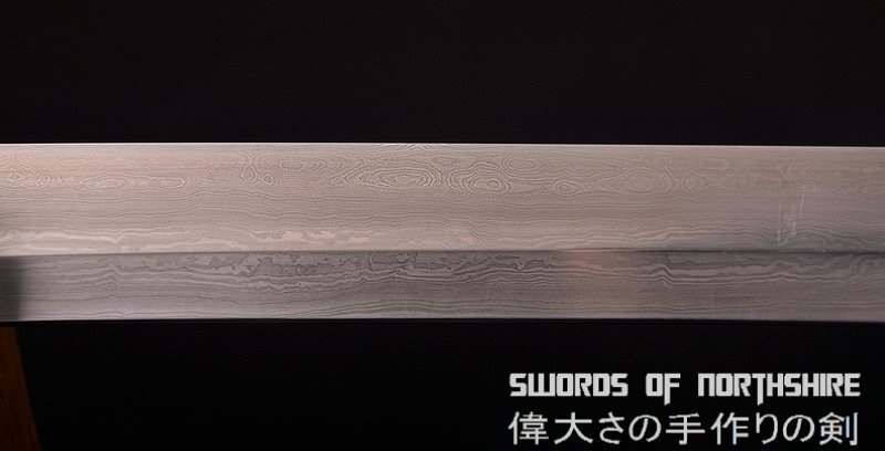 Hand Forged Folded Damascus Steel Blade Cherry Blossom Carving Samurai Katana Sword