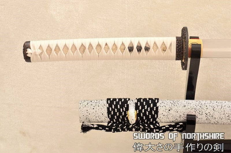 Snow Flower Hand Forged 9260 Spring Steel Japanese Samurai Sword Battle Ready Katana