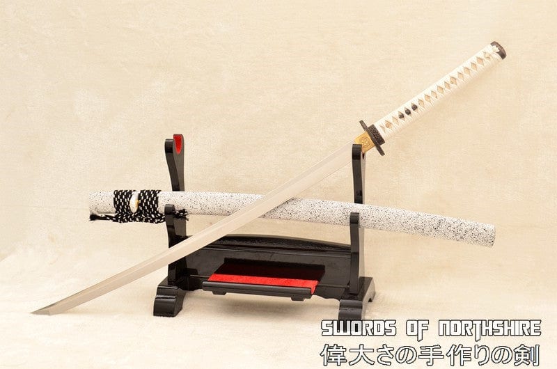 Snow Flower Hand Forged 9260 Spring Steel Japanese Samurai Sword Battle Ready Katana