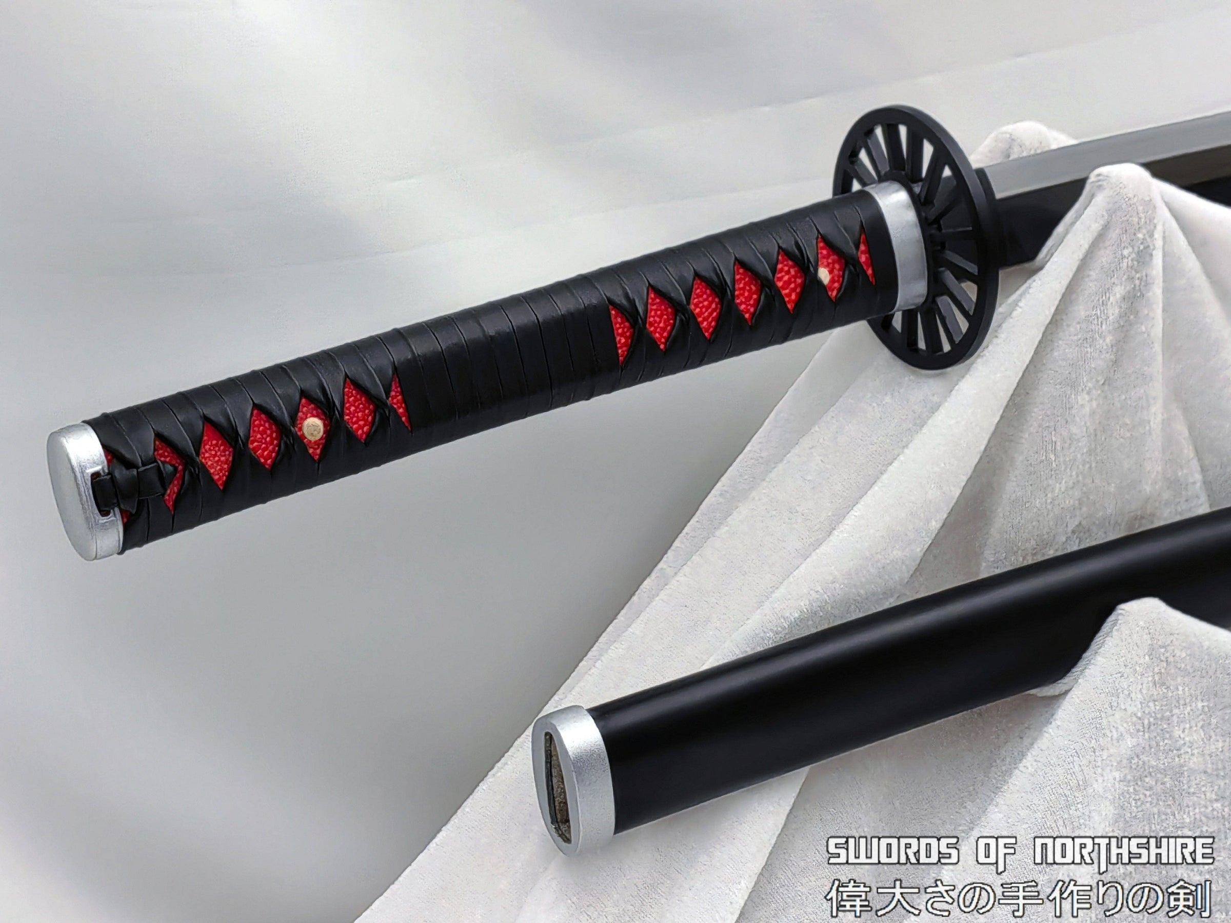 Demon Slayer Tanjiro Kamado Nichirin T10 Steel Japanese Katana Sword