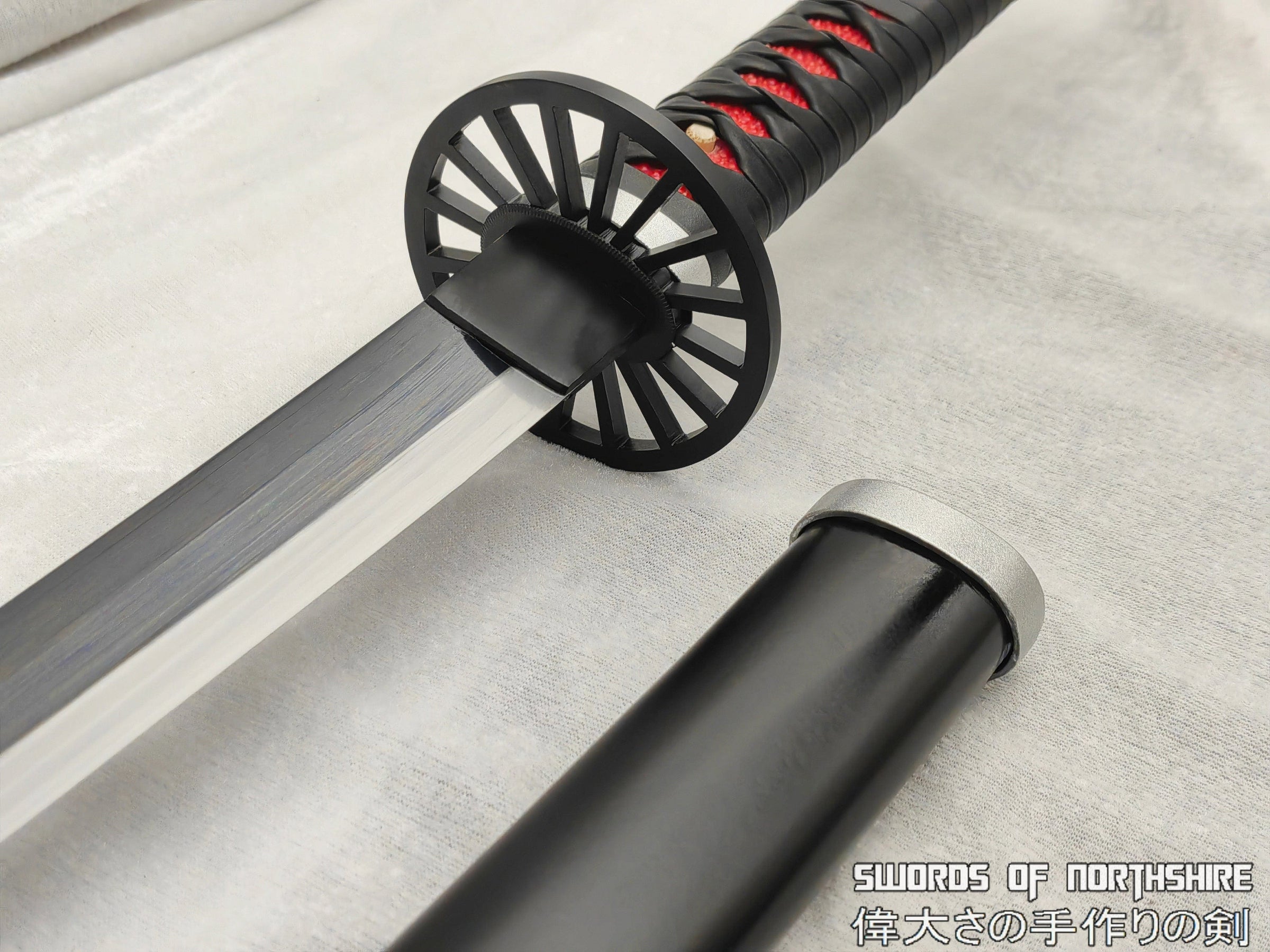 Demon Slayer Tanjiro Kamado Nichirin T10 Steel Japanese Katana Sword