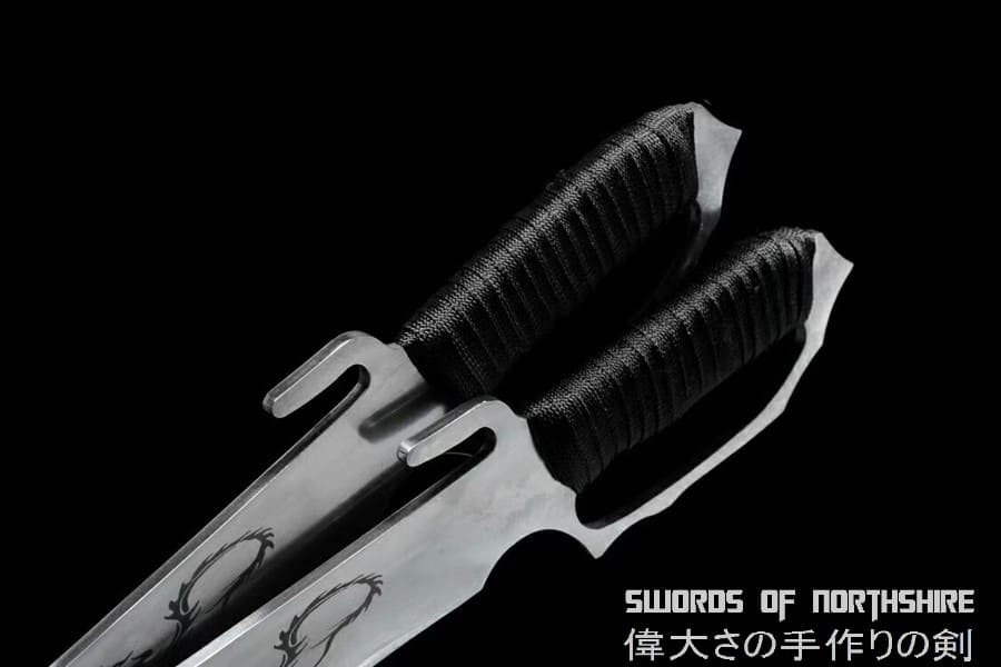 Wing Chun Butterfly Sword Set Bart Cham Dao 1095 Steel Chinese Dragon Butterfly Knives