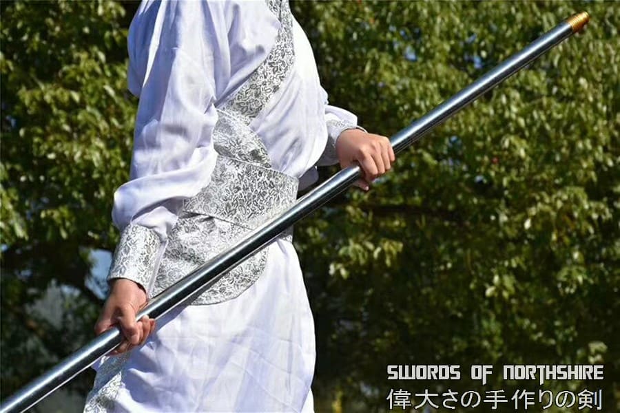 Hand Forged Guan Dao 1095 Carbon Steel Chinese Dragon Guan Yu Crescent Moon Guandao