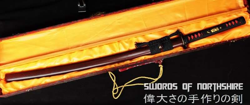 Hand Forged Red Folded Steel Samurai Sword Custom Katana