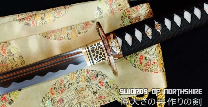 Hand Forged 1095 High Carbon Steel Unokubi Zukuri Eagle Katana