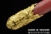 Kangxi Royal Jian Pattern Steel Blade Full Rayskin Wrap Scabbard Gold Plated Chinese Sword