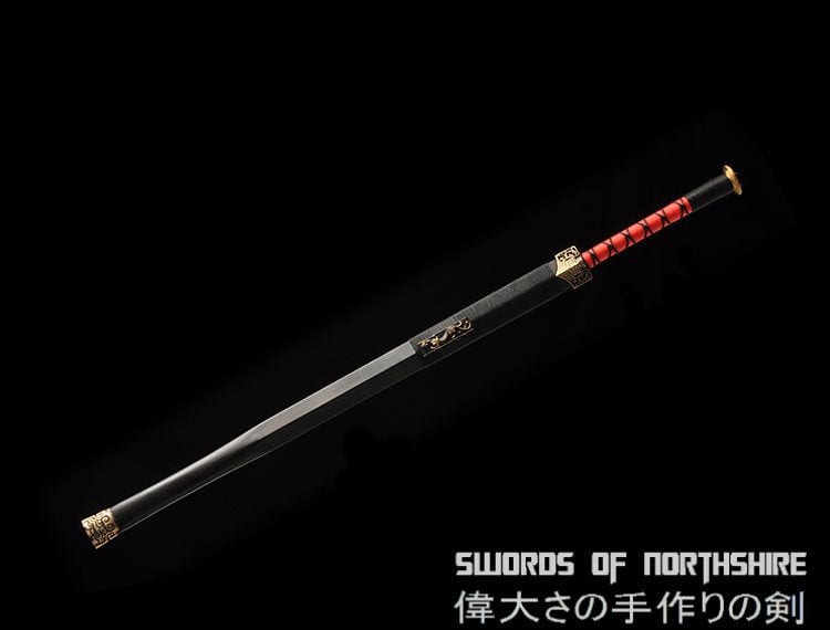 Han Dynasty Eight-Sided or Double Groove Blade Jian Hand Forged Folded Steel Chinese Sword