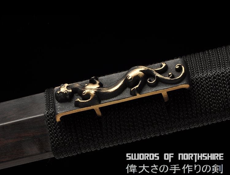 Han Dynasty Eight-Sided or Double Groove Blade Jian Hand Forged Folded Steel Chinese Sword