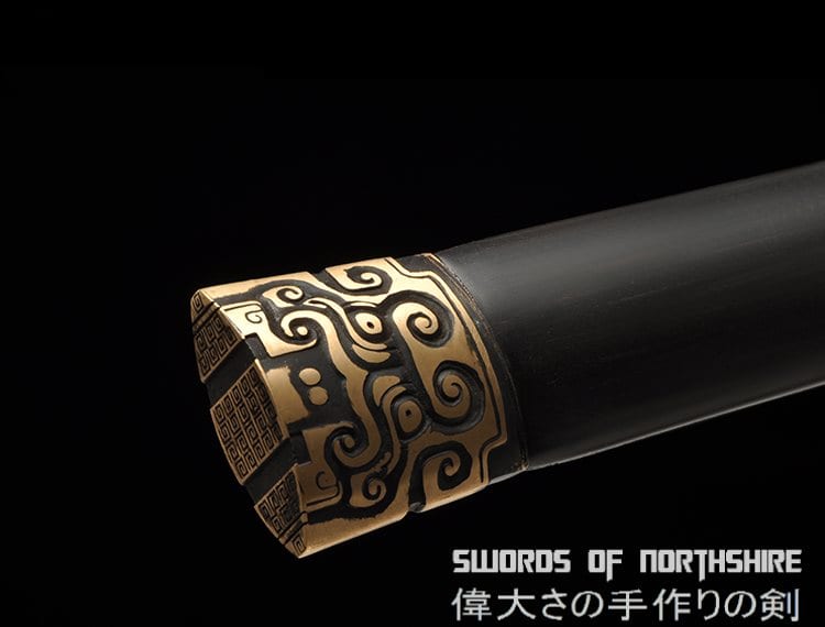Han Dynasty Eight-Sided or Double Groove Blade Jian Hand Forged Folded Steel Chinese Sword