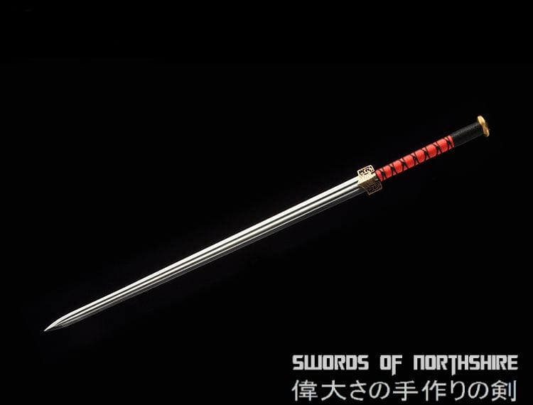 Han Dynasty Eight-Sided or Double Groove Blade Jian Hand Forged Folded Steel Chinese Sword