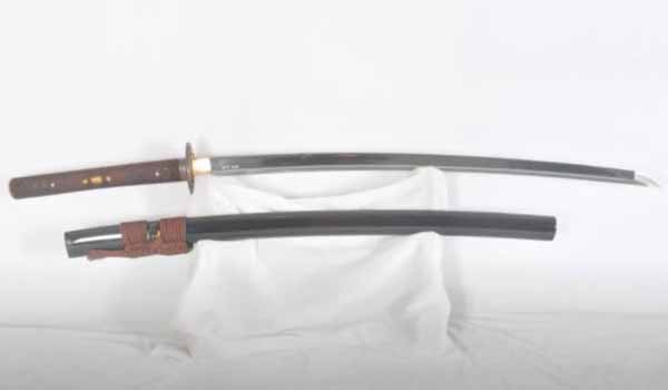 Swords of Northshire Custom Katana Tatami Mat Cutting Test (sent in by a customer)