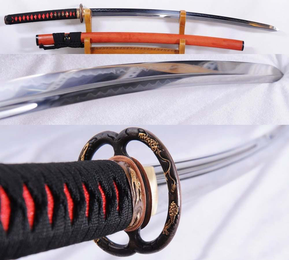 1095 High Carbon Steel Clay Tempered Unokubi Zukuri Double
