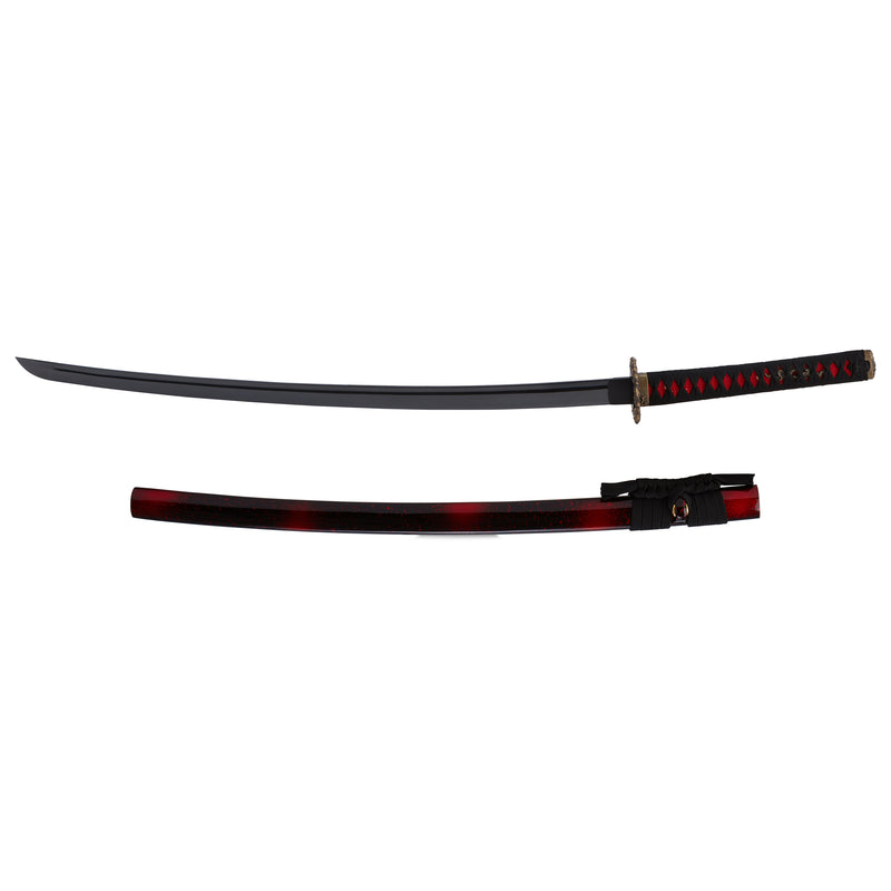 Blade Blade Samurai Katana Sword with Red and Black Handle