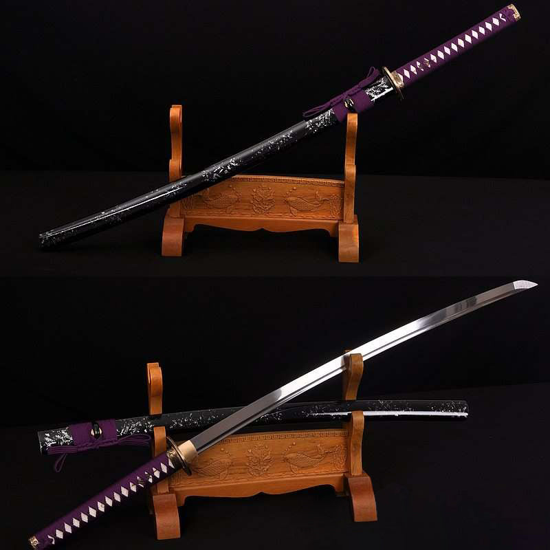 Hand Forged 1060 High Carbon Steel Blade Full Tang Oil Quenched Samurai Katana Sword