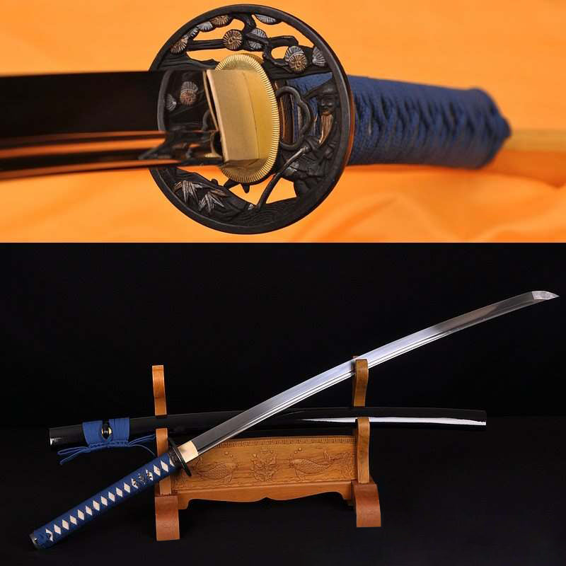 Hand Forged 1060 High Carbon Steel Blade Full Tang Fisherman Samurai Katana Sword