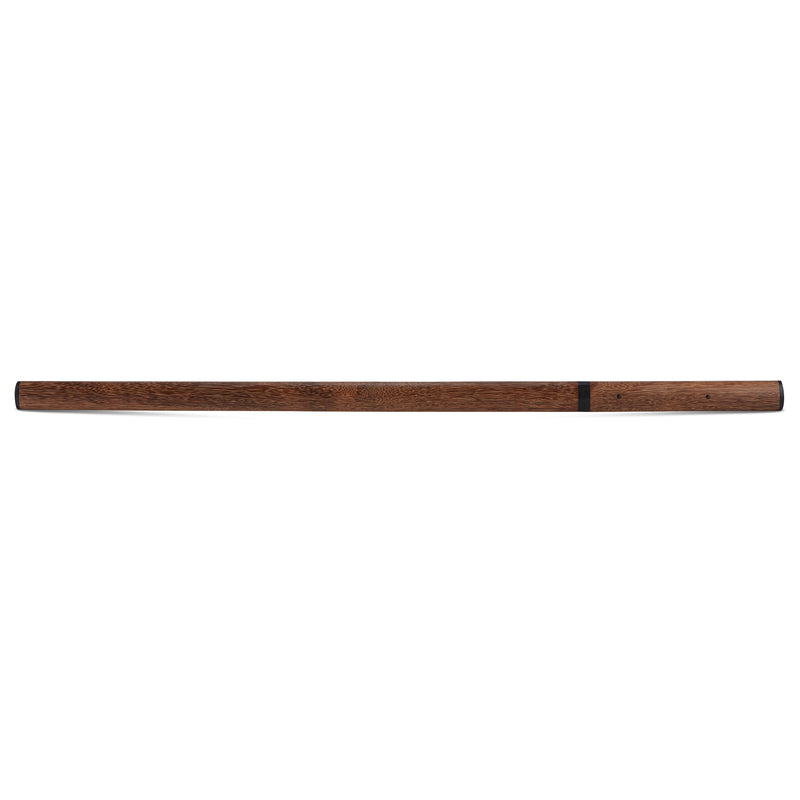 Hand Forged Damascus Folded Steel Straight Blade Huali Wood Shirasaya Samurai Ninja Sword