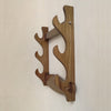 3 Layer Wall Hanging Natural Wood Sword Display Stand