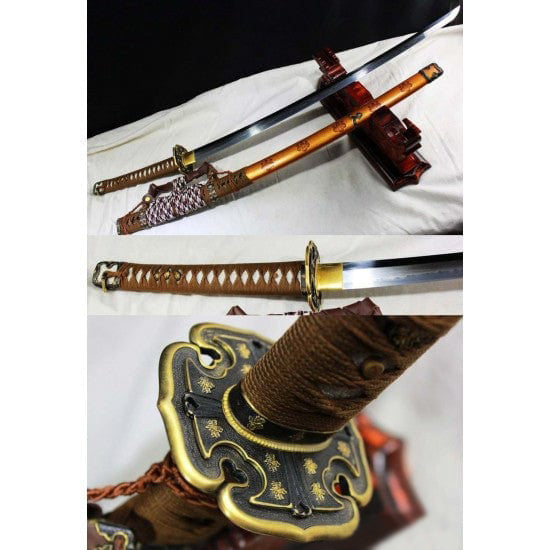 Clay Tempered 1095 High Carbon Steel High Quality Japanese Samurai Tachi Sword