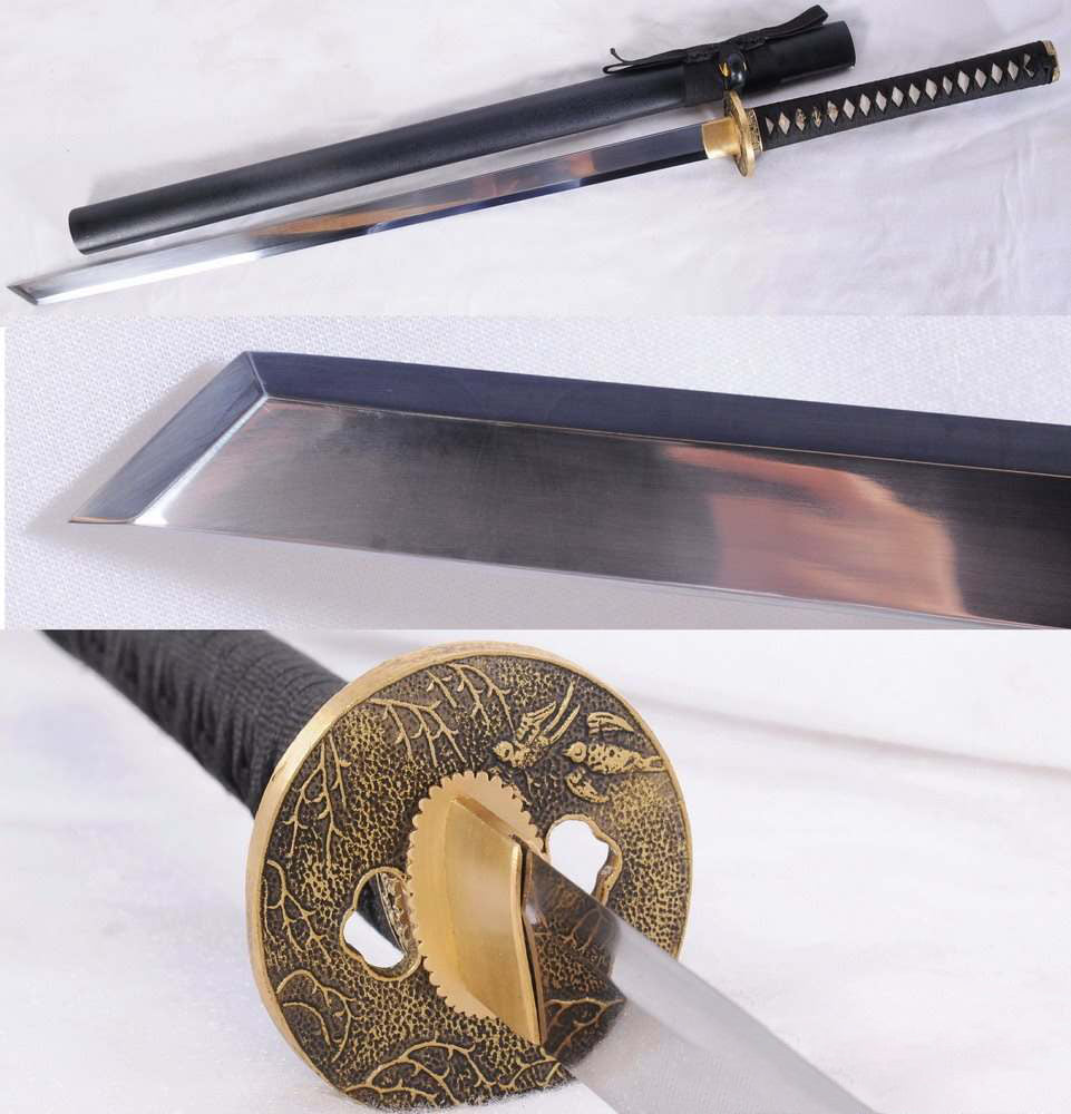 Hand Forged Tang Dao 1060 High Carbon Steel Straight Blade Ninja Sword