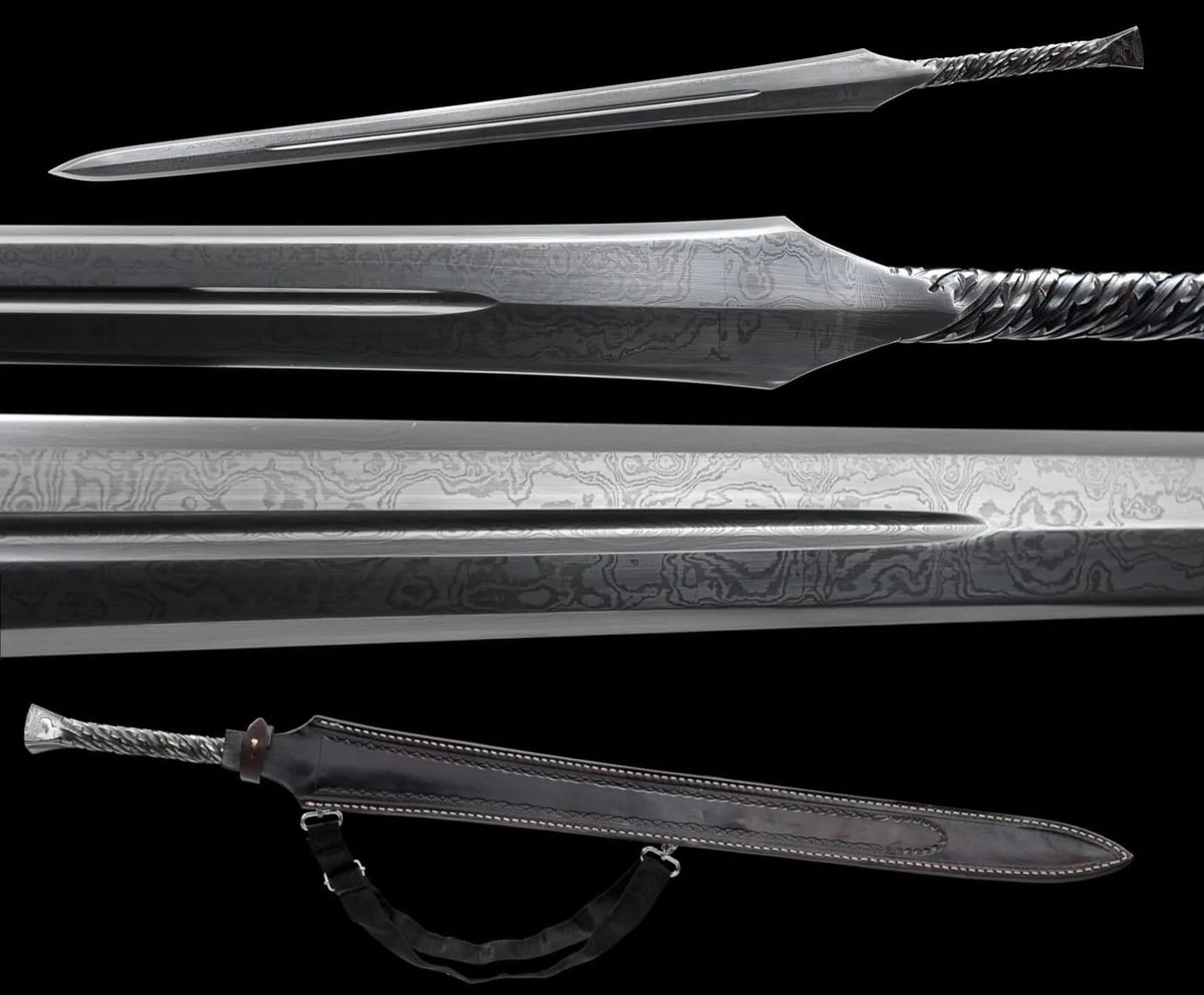 S?jutsu Hoko Yari Straight Japanese Spear Sword Folded Steel Blade 39" Polearm Qiang