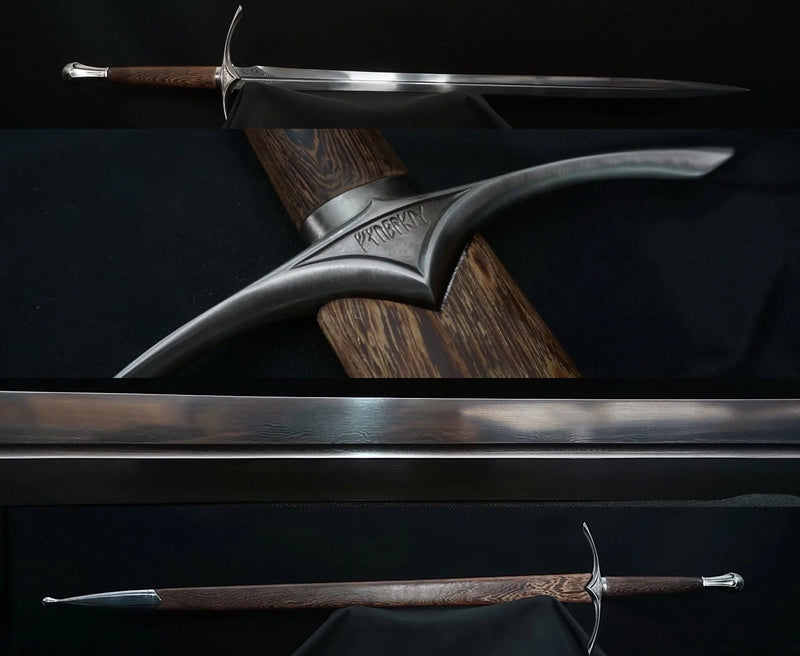 Glamdring Sword The Hobbit Gandalf Hand Forged Folded 1095 Steel Straight Blade Broadsword