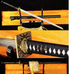 Hand Forged Folded Steel Straight Blade Katana Ninjato Wave Chokuto Sword