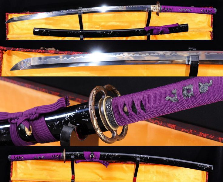 1095 High Carbon Steel Clay Tempered Shinsei Katana Samurai Sword