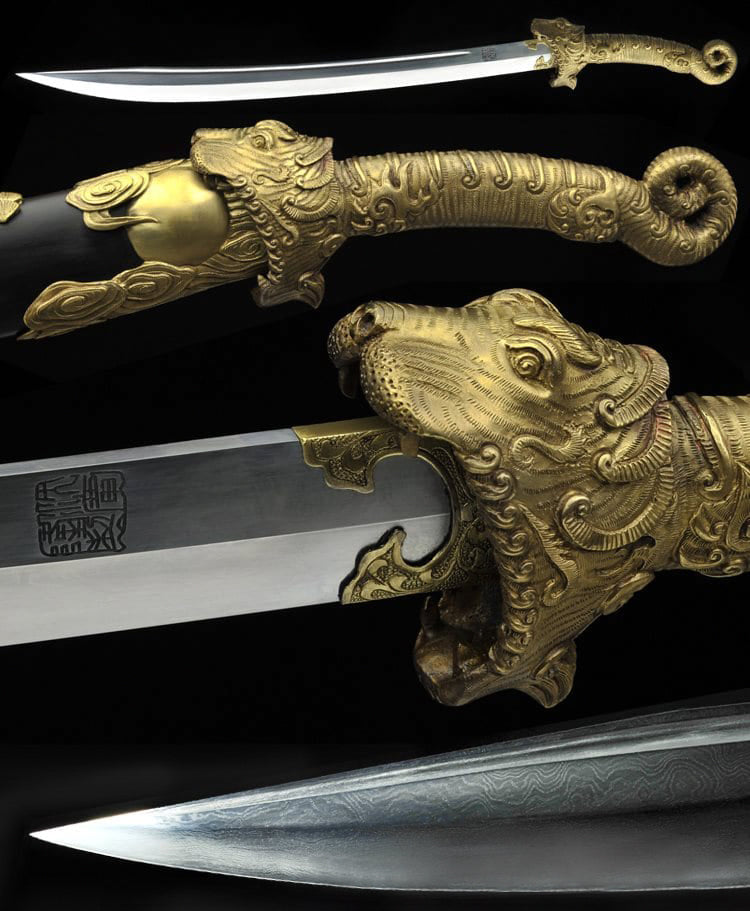 Tiger's Embrace Dao Sword Artwork of Master Shen Zhou of Shen Guanglong