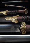 An Bang Han Jian Hand Forged Folded Steel Phoenix Dragon Chinese Martial Arts Tai Chi Sword