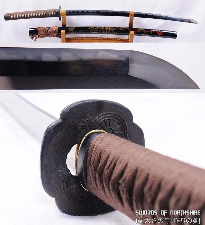 Clay Tempered High Quality Chinese Tamahagane Hand Forged Samurai Katana Sword