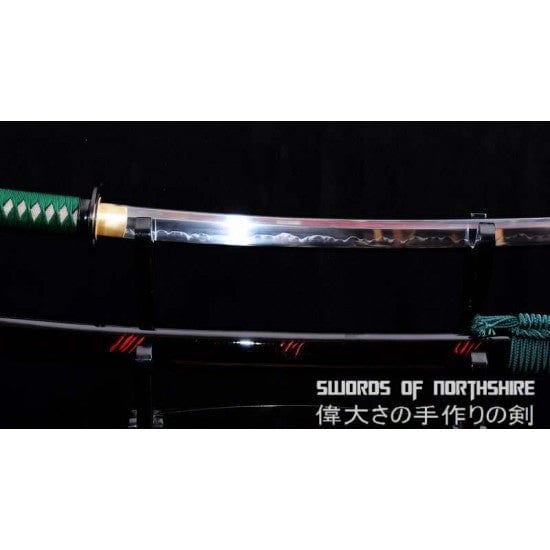 1095 High Carbon Steel Clay Tempered Samurai Sword Ketsueki Tsume Katana