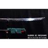 1095 High Carbon Steel Clay Tempered Samurai Sword Ketsueki Tsume Katana