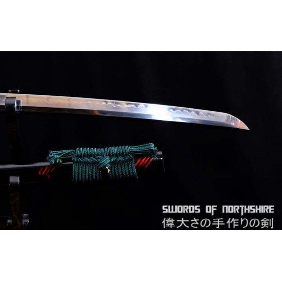 1095 High Carbon Steel Clay Tempered Samurai Sword Ketsueki Tsume Katana