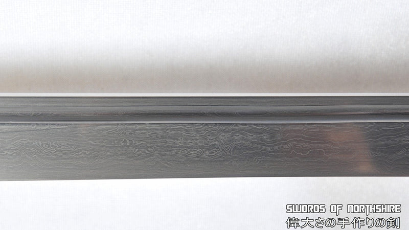 Messer / Bastard Sword / Katana Hybrid Straight Blade European Folded Steel Blade Longsword