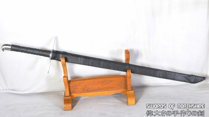 Messer / Bastard Sword / Katana Hybrid Straight Blade European Folded Steel Blade Longsword