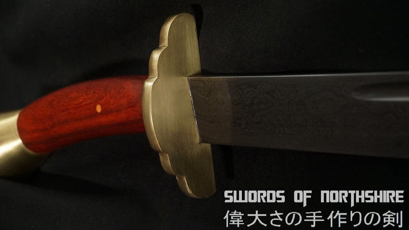 Avatar Zuko Dual Broadswords 1060 Folded Steel Blade Twin Chinese Martial Arts Dao Sword Set