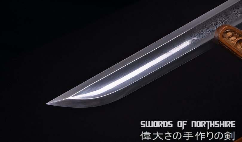 Hand Forged Folded Steel Chinese Huan Shou Jian / Dao Hybrid