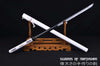 Hand Forged 1060 High Carbon Steel Black Straight Blade Samurai Ninja Chokuto Sword