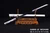 Hand Forged 1060 High Carbon Steel Black Straight Blade Samurai Ninja Chokuto Sword